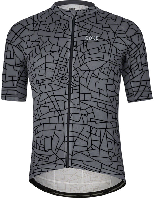 GORE® Wear Gotham Cycling Jersey - Graystone/Black, Men's, Medium
