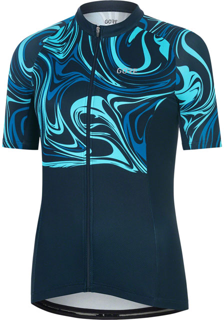 GORE Paint Cycling Jersey - Orbit Blue/Sphere Blue, Women's, Small