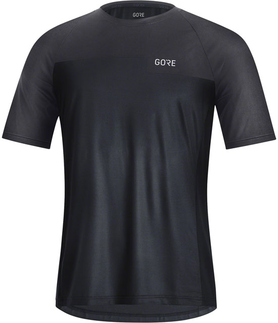 GORE® Wear Trail Short Sleeve Shirt - Black/Terra Grey, Men's, Large