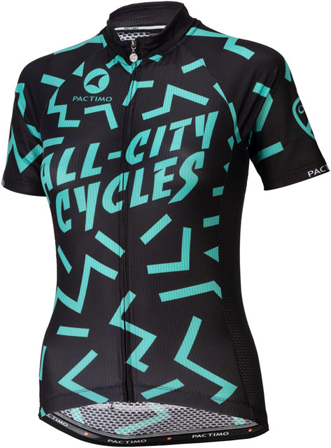 All-City The Max Jersey - Black/Mint, Short Sleeve, Women's, Large