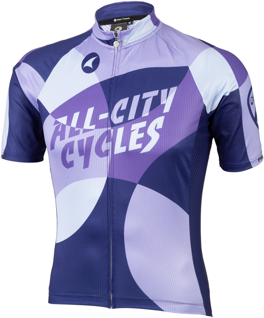 All-City Dot Game Men's Jersey - Dark Purple, Purple, Lavender, Lite Blue, Medium