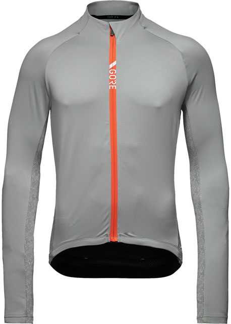 GORE C5 Thermo Jersey - Lab Gray/Fireball, Men's, Large