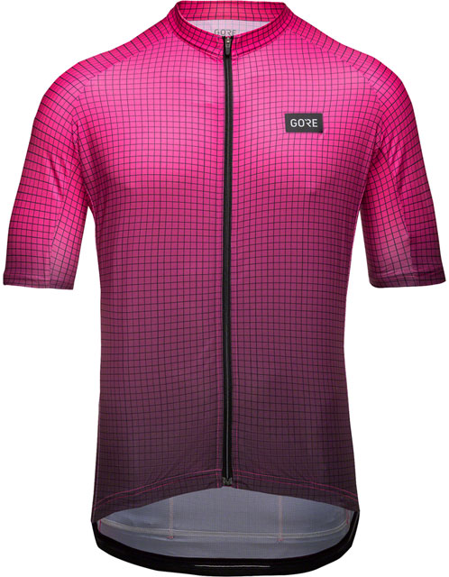 GORE Grid Fade Jersey - Black/Process Pink, Men's, Large