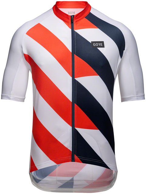 GORE Signal Jersey - White/Fireball, Men's, X-Large