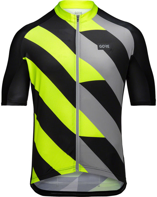 GORE Signal Jersey - Black/Neon Yellow, Men's, Medium