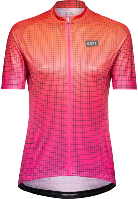Gorewear Grid Fade Jersey - Process Pink/Fireball, Women's, Small