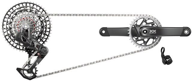 SRAM XX SL T-Type Eagle Transmission Groupset - 165mm Crank, 34t Chainring, AXS POD Controller, 10-52t Cassette, Rear Derailleur, Chain