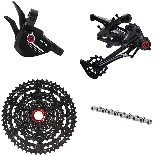 BOX Two Prime 9 X-Wide Multi Shift Groupset - Includes X-Wide Rear Derailleur, 11-50t Cassette, Multi Shift Shifter, Prime 9 Chain