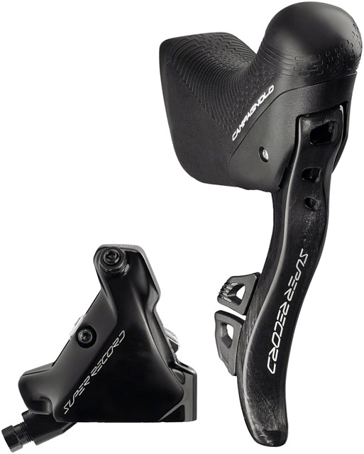 Campagnolo Super Record Ergopower Wireless Control Lever and Brake Caliper - Right/Rear, 12-Speed, 140mm Hydraulic Disc Brake Caliper