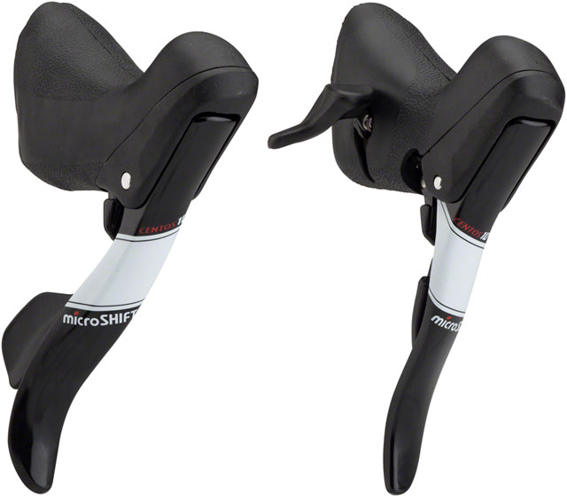 microSHIFT Centos Drop Bar Shift Lever Set 2 x 11-Speed, Shimano Compatible