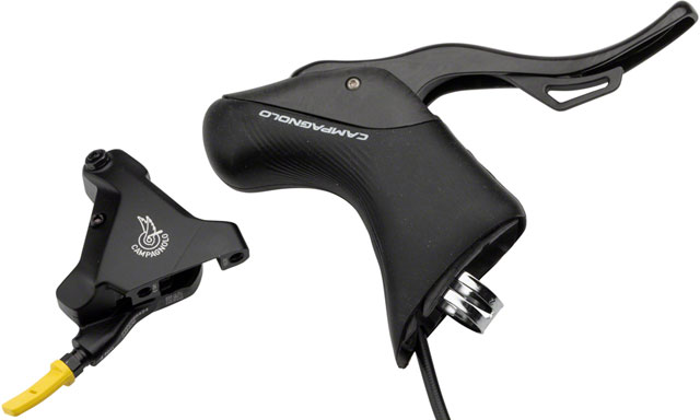 Campagnolo Super Record Ergopower EPS Hydraulic Brake/Shift Lever and Disc Caliper - Right/Rear, 12-Speed, 160mm Flat Mount Caliper, Black