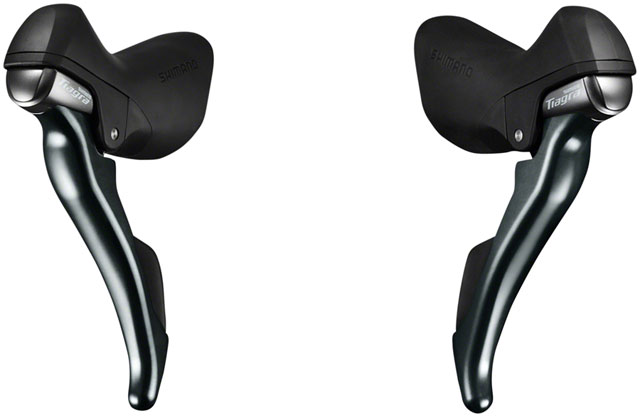 Shimano Tiagra ST-4700 2x 10-Speed Shift/Brake Lever Set - Dual Control, Black