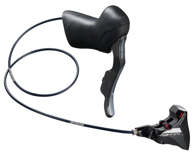 FSA K-Force WE Shift/Brake Lever, Hydraulic Actuation, Left Side, Flat Mount Caliper – Black