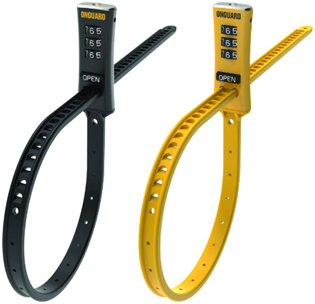 OnGuard ZipLock Combo Lock - Black/Yellow, Pack of 2