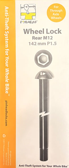 Pinhead Thru-Axle Wheel Lock Rear - M12 x 142 x P1.5