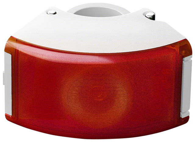 Bookman Curve Taillight - Rechargable, White/White