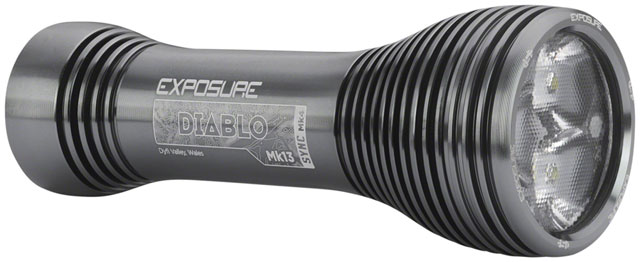 Exposure Diablo SYNC Mk4 Headlight - 2000 Lumens, With Helmet And Handlebar Mount, BlueTooth Remote, TAP Technology