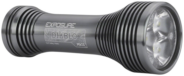 Exposure Diablo Mk13 Headlight - 1900 Lumens, With Helmet And Handlebar Mount, TAP Technology, Gun Metal Black