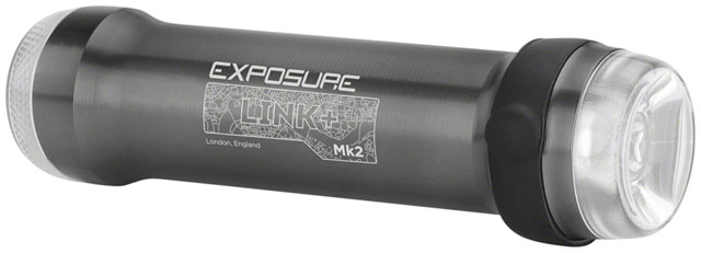 Exposure Link Plus Mk2 Front And Rear Combo Headlight/Taillight - 400/50 Lumens, DayBright, Gun Metal Black