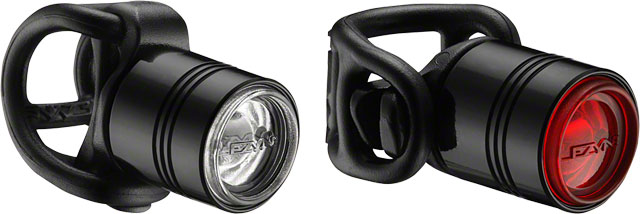 Lezyne Femto Drive Headlight and Taillight Set: Black