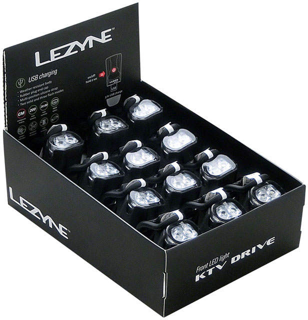 Lezyne LED KTV Headlight - Box 12, Black