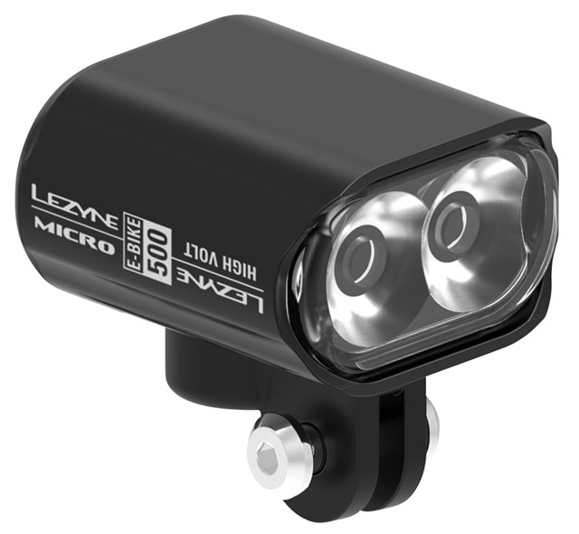 Lezyne Micro Drive 500 LED Ebike High Voltage Headlight - 12-48v Input, Black