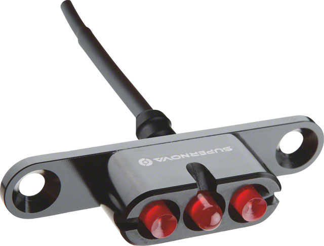 Supernova E3 2 Taillight: Bolt Mount, AC Current, Black