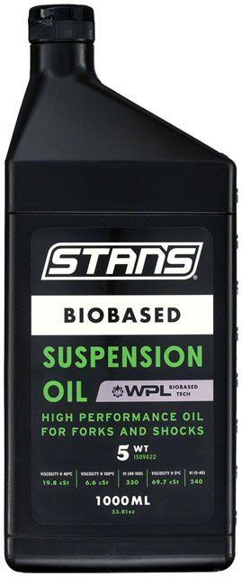Stan's Biobased Suspension Oil - 5WT, 1L