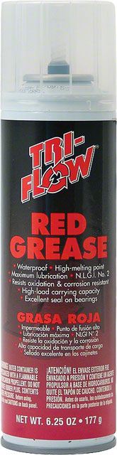 TriFlow Red Grease Aerosol: 6.25oz