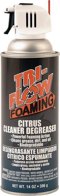 TriFlow Foaming Citrus Degreaser Aerosol: 14oz