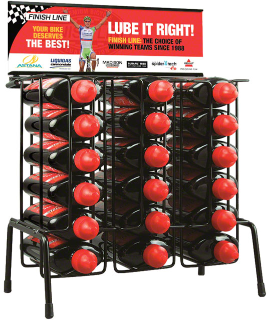 Finish Line Gravity Display with DRY Chain Lubricant, 4oz Drip