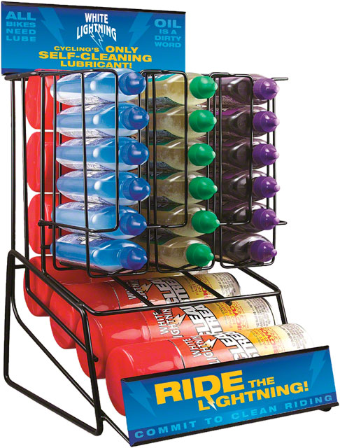 White Lightning Mini Lubricant Display