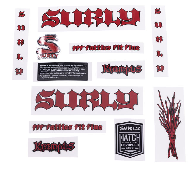 Surly Krampus Frame Decal Set - Pink