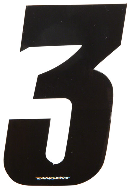 Tangent 3" BMX Number Pack "3" (10-Pack)