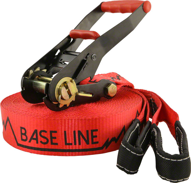 Slackline Industries Base Line Slackline, 50ft, Red