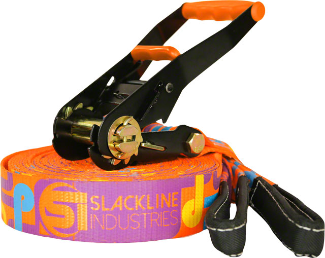 Slackline Industries Play Line Slackline with Helpline, 40ft, Blue