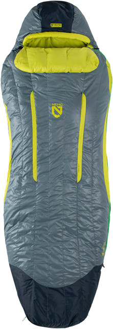 Nemo Equipment, Inc. Disco 30 Men's Sleeping Bag - 650 Fill Power Down with Nikwax, Long, Spark/Fortress