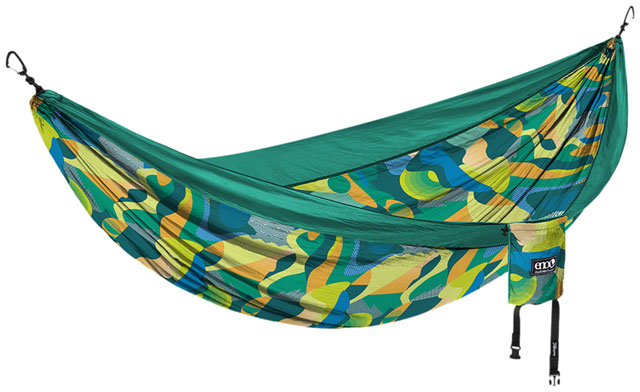 Eagles Nest Outfitters DoubleNest Hammock - Print, Retro/Emerald