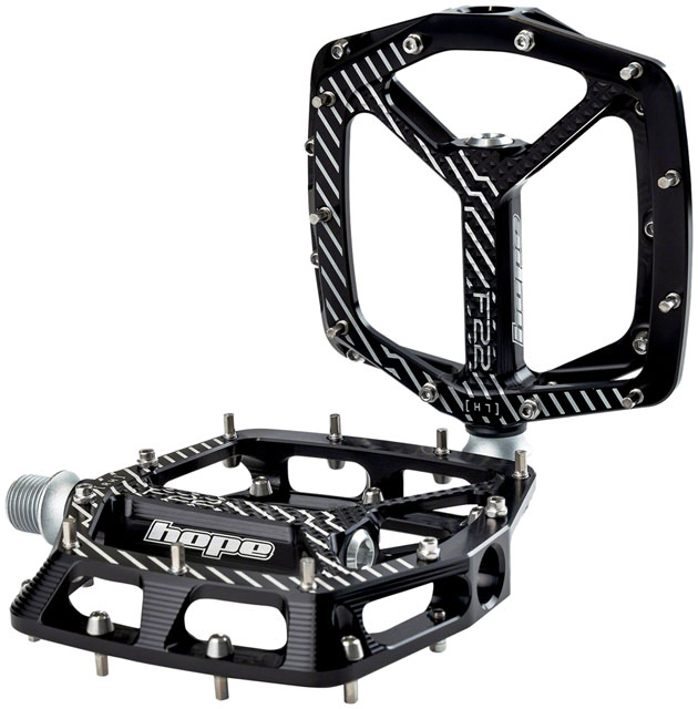 Hope F22 Pedals - Platform, Aluminum, 9/16", Black