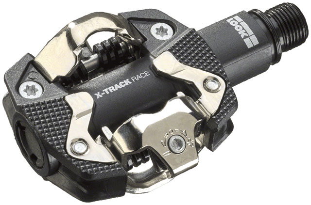 LOOK X-TRACK RACE Pedals - Dual Sided Clipless, Composite, 9/16", Black