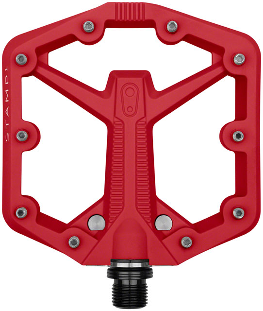 Crankbrothers Stamp 1 Gen 2 Pedals - Platform, Composite, 9/16", Red, Small