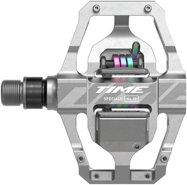 Time Speciale 10 Pedals - Dual Sided Clipless with Platform, Aluminum, 9/16", Raw, Large, B1
