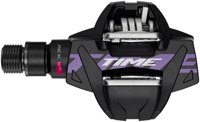 Time ATAC XC 6 Pedals - Dual Sided Clipless, Composite, 9/16", Black/Purple, B1