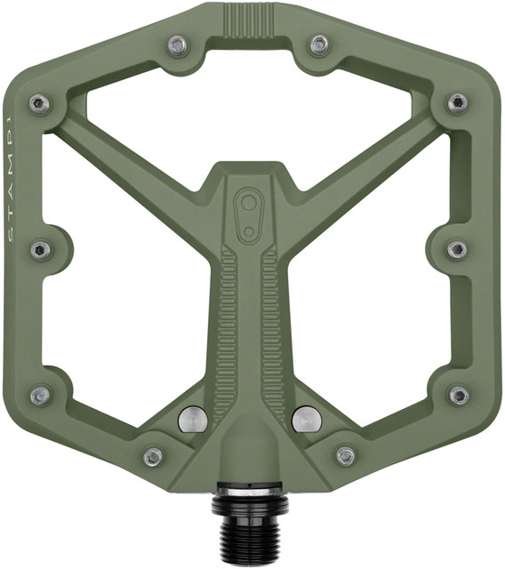 Crankbrothers Stamp 1 Gen 2 Pedals - Platform, Composite, 9/16", Green, Large
