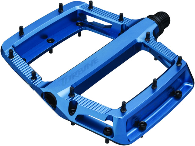 RaceFace Turbine Pedals - Platform, Aluminum, 9/16", Blue