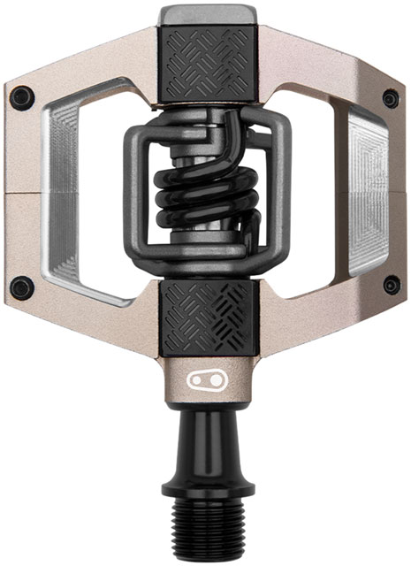 Crankbrothers Mallet Trail Pedals - Dual Sided Clipless with Platform, Aluminum, 9/16", Champange