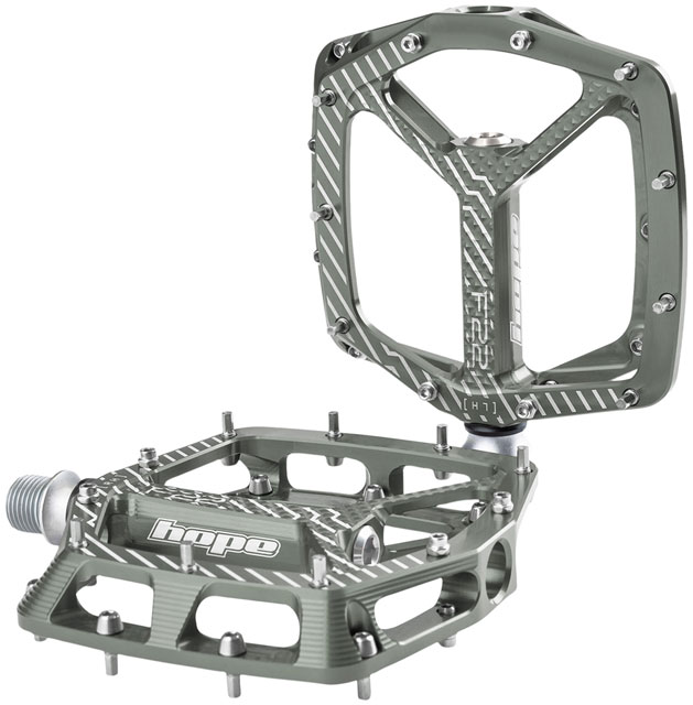 Hope F22 Pedals - Platform, Aluminum, 9/16", Smoke