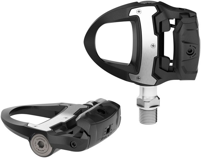 Garmin Rally RS110 Power Meter Pedals - Single Sided Clipless, Composite, 9/16", Black, Pair, Single-Sensing, Shimano SPD-SL