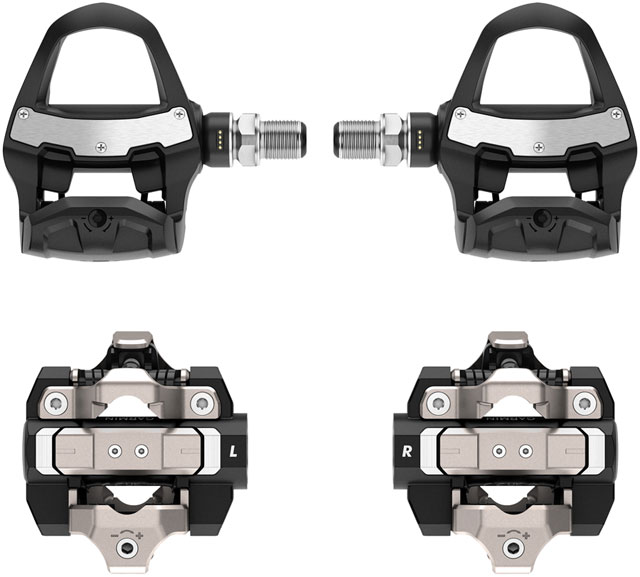 Garmin Rally RK/XC210 Power Meter Pedals Bundle - Clipless, Composite/Alloy, 9/16", Black, Pair, Dual-Sensing, LOOK KEO/Shimano SPD
