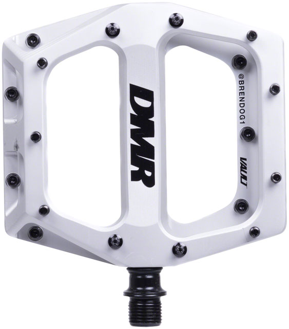 DMR Vault Pedals - Platform, Aluminum, 9/16", White, Brendog Edition